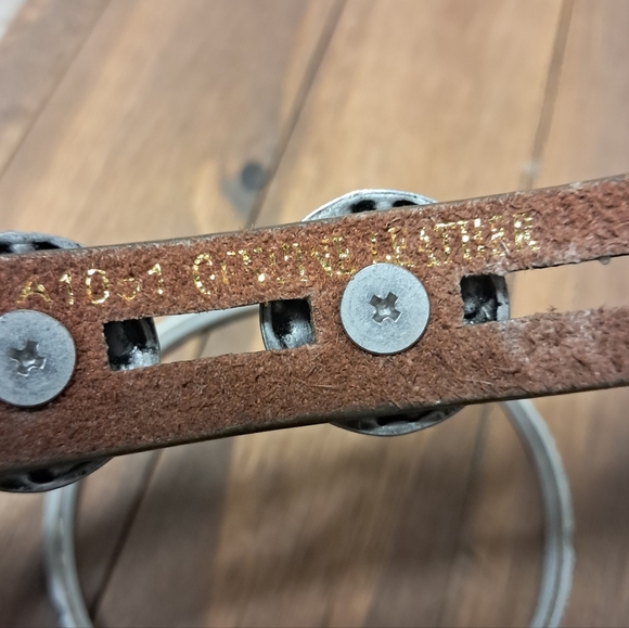 Leather & Turquoise Cuff Bracelet - Picture 4 of 6